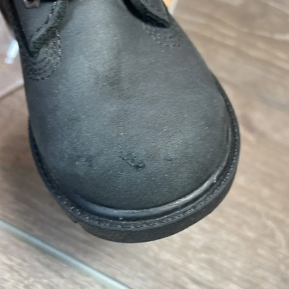 Timberland 6” Classic Waterproof Black Leather Toddler Boy Size 7 Lace Up Boots